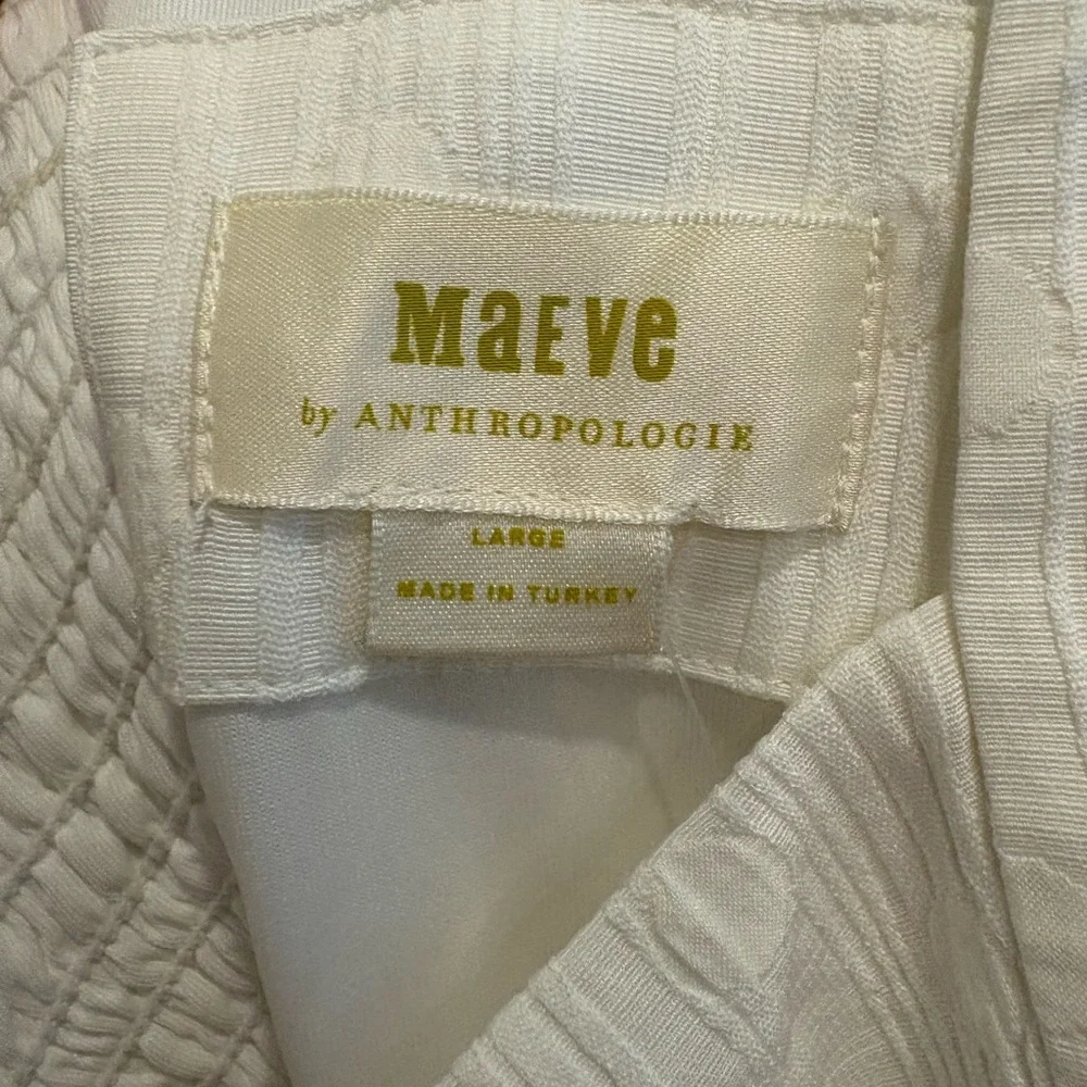 MAEVE WHITE PUFF SLEEVE DRESS - Picture 6 of 9